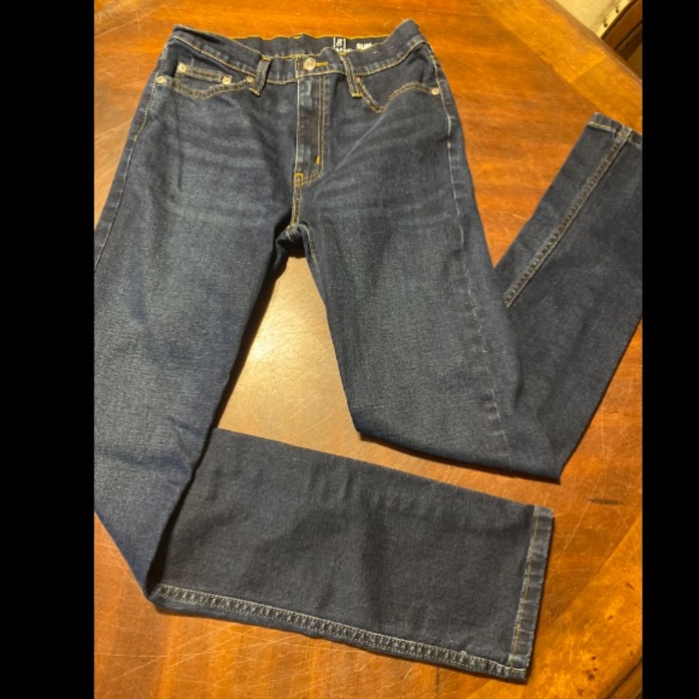 George Slim Jeans in Dark Blue Denim